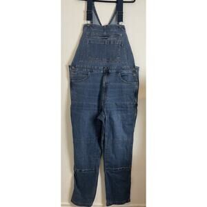 Duluth Trading Co Bib Overalls Men's 40X34 Blue Ballroom Double Flex Denim Jeans